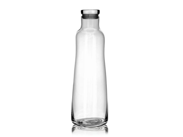 Lyngby Glas Karaffelsæt m. 4 stk vandglas 42 cl og karaffel 1,1 L m. låg, Zero